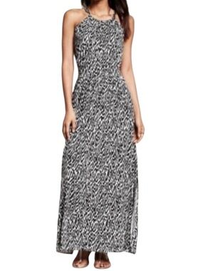 Banana Republic | Abstract Print Halter Maxi Dress | Size XL